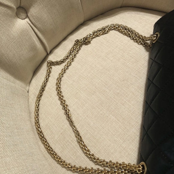 🔴SOLD🔴Chanel Aged Calfskin Quilted 50th Anniversary 2.55 Reissue 227 Black - Picture 14 of 16